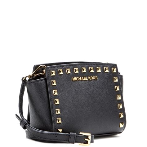 michael kors selma micro stud black tote bag|Michael Kors selma medium black.